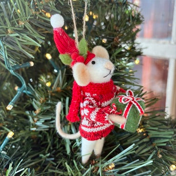 Christmas ornament - Teacher mouse