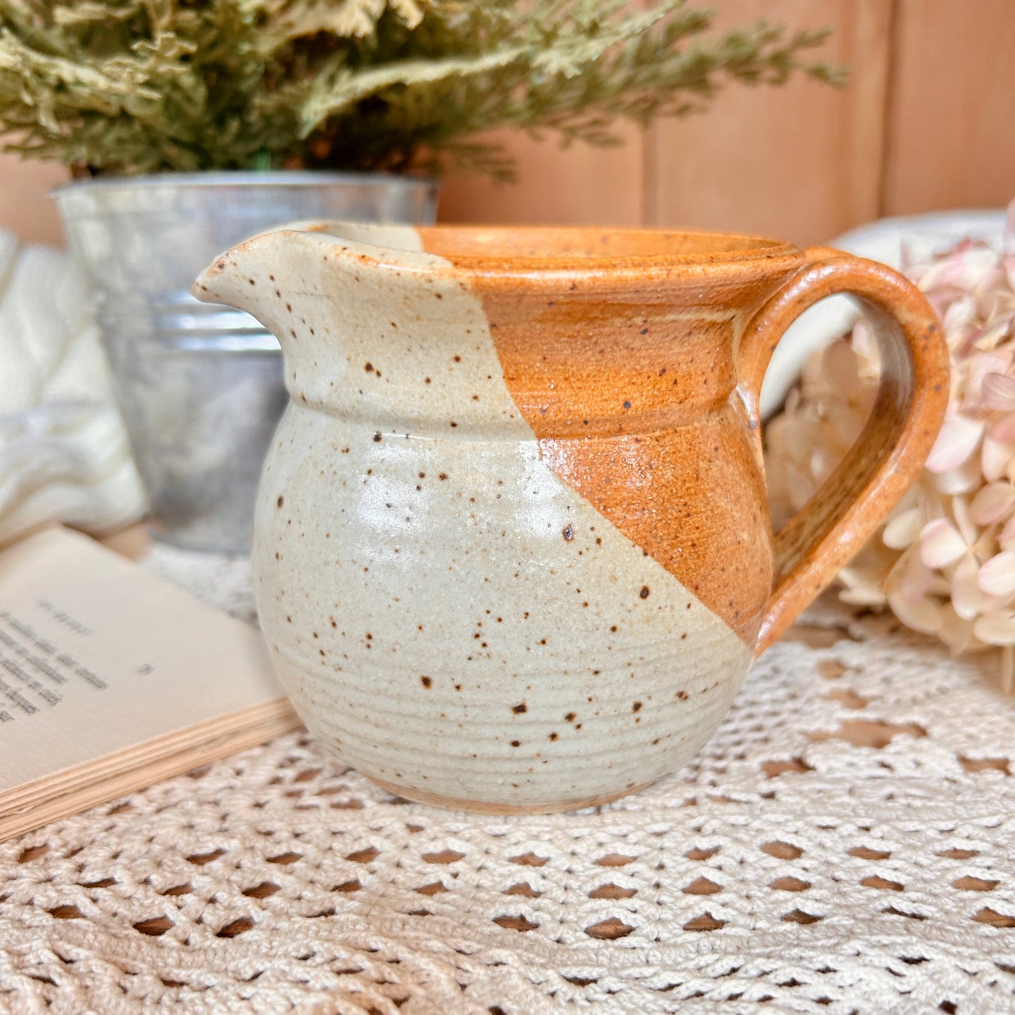 Stoneware creamer