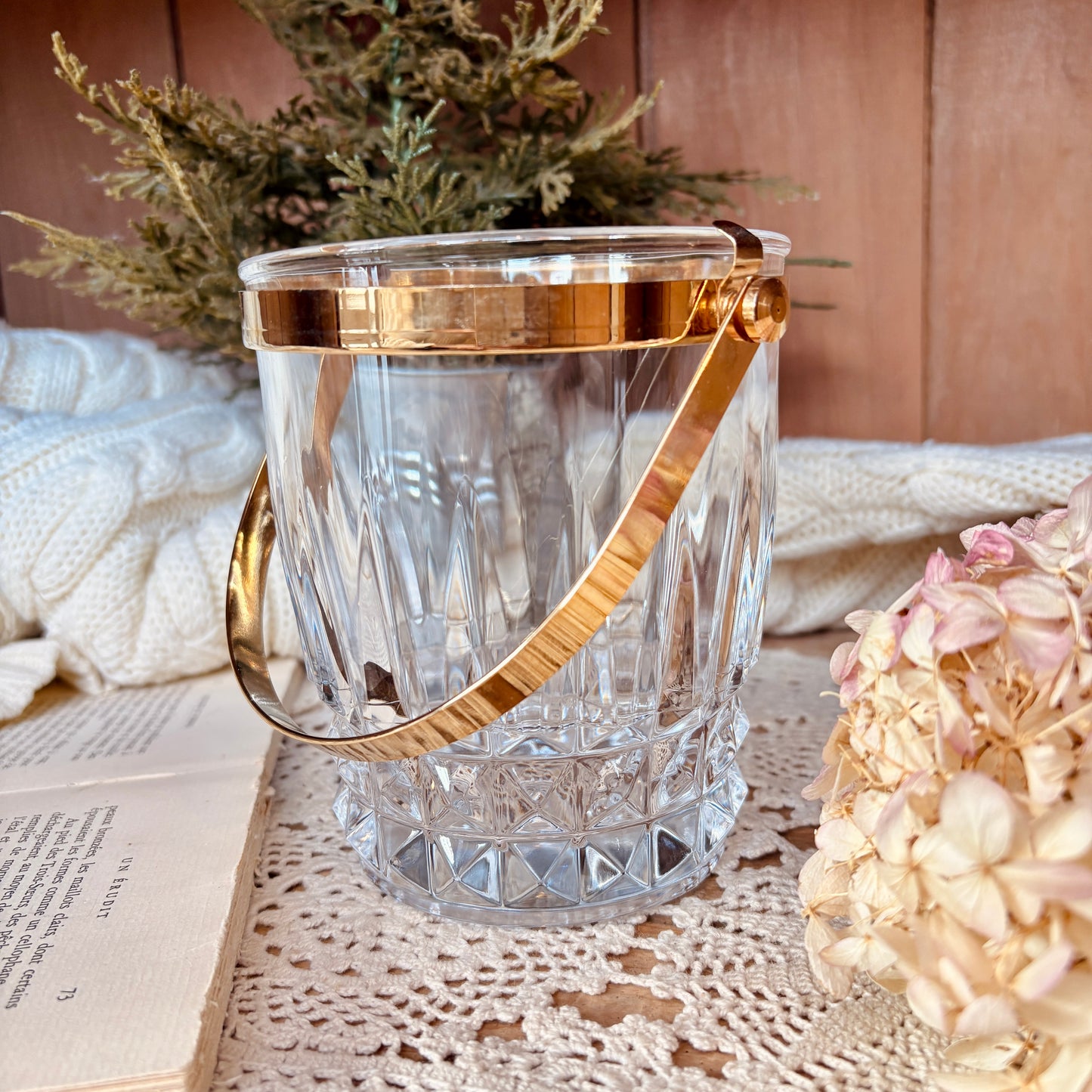 Seau à glace en cristal