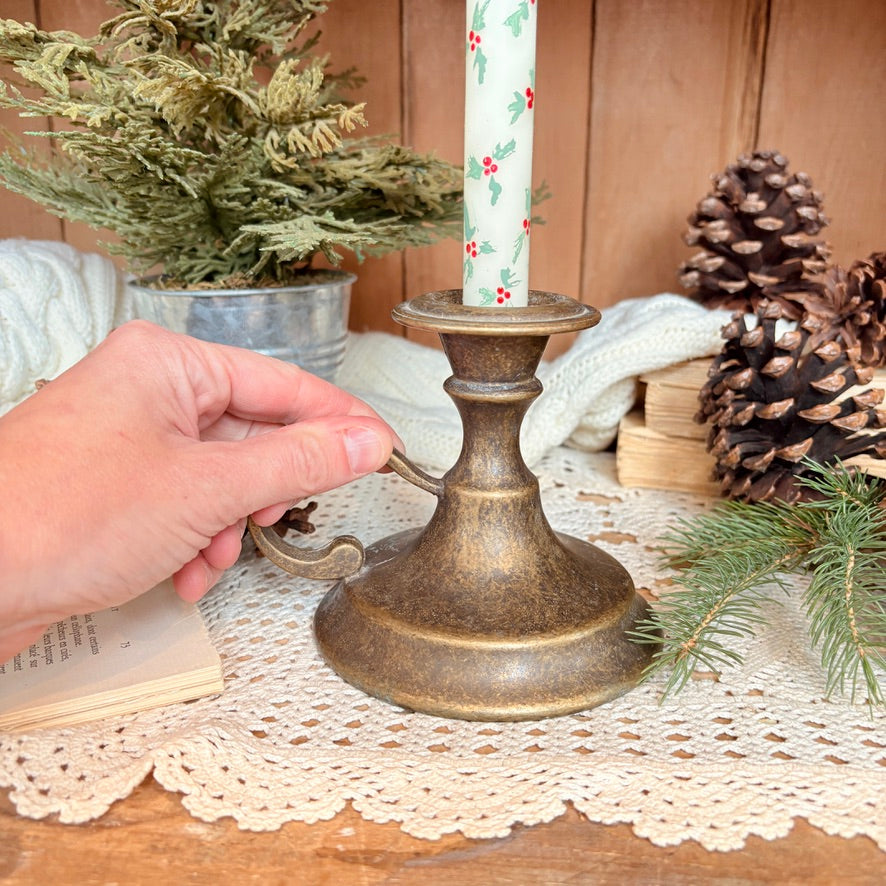 Bougeoir en laiton
