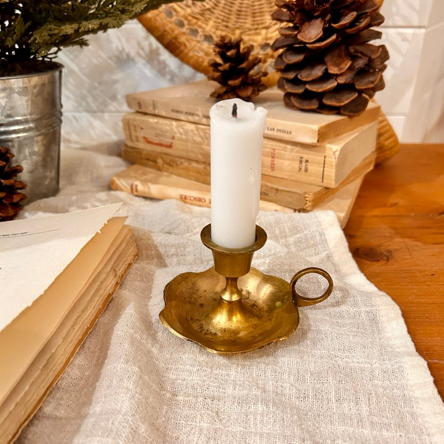 Brass candlestick – Demain Peut-Être - boutique maison et art de vivre