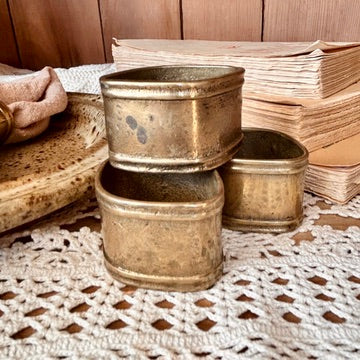 Brass napkin rings
