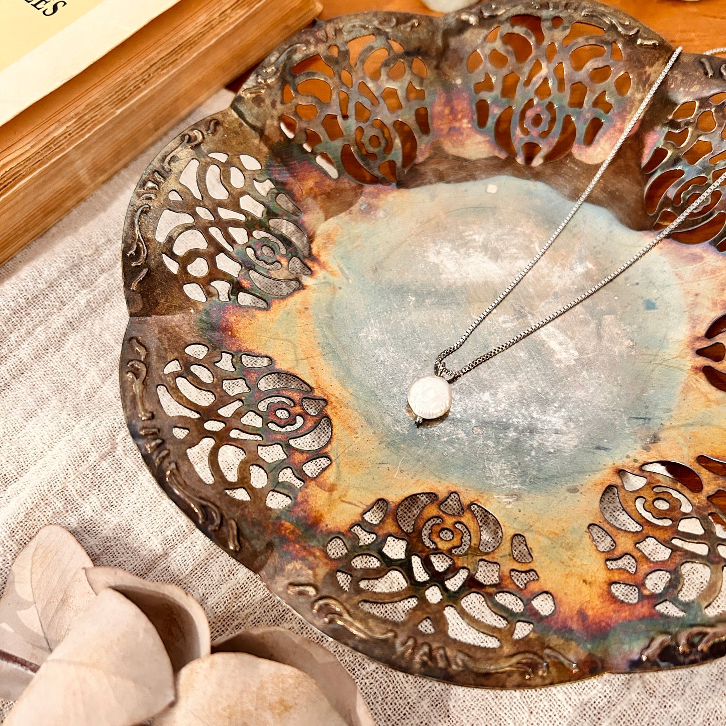 Assiette en argent plaqué