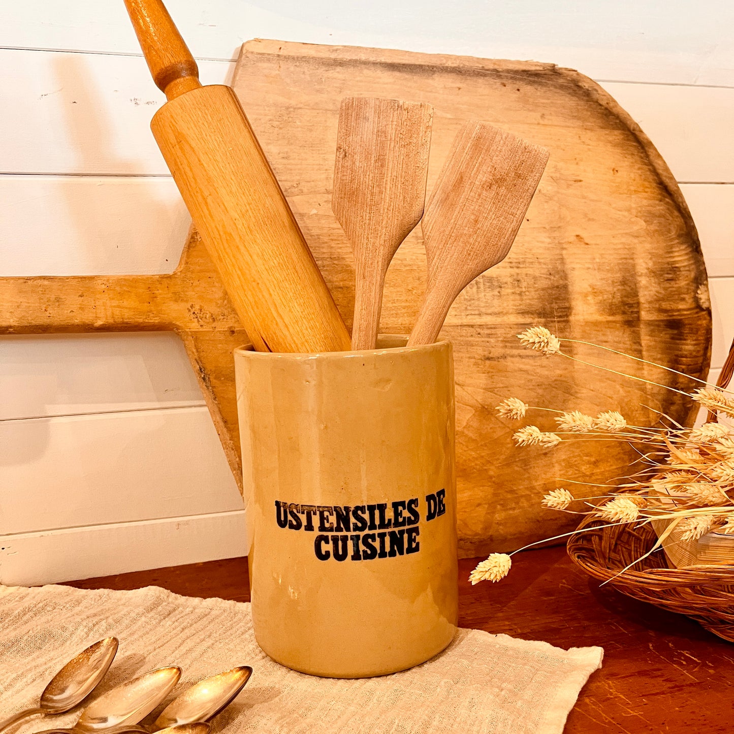 Pot à ustensiles en grès