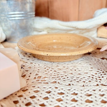 Stoneware soap dish