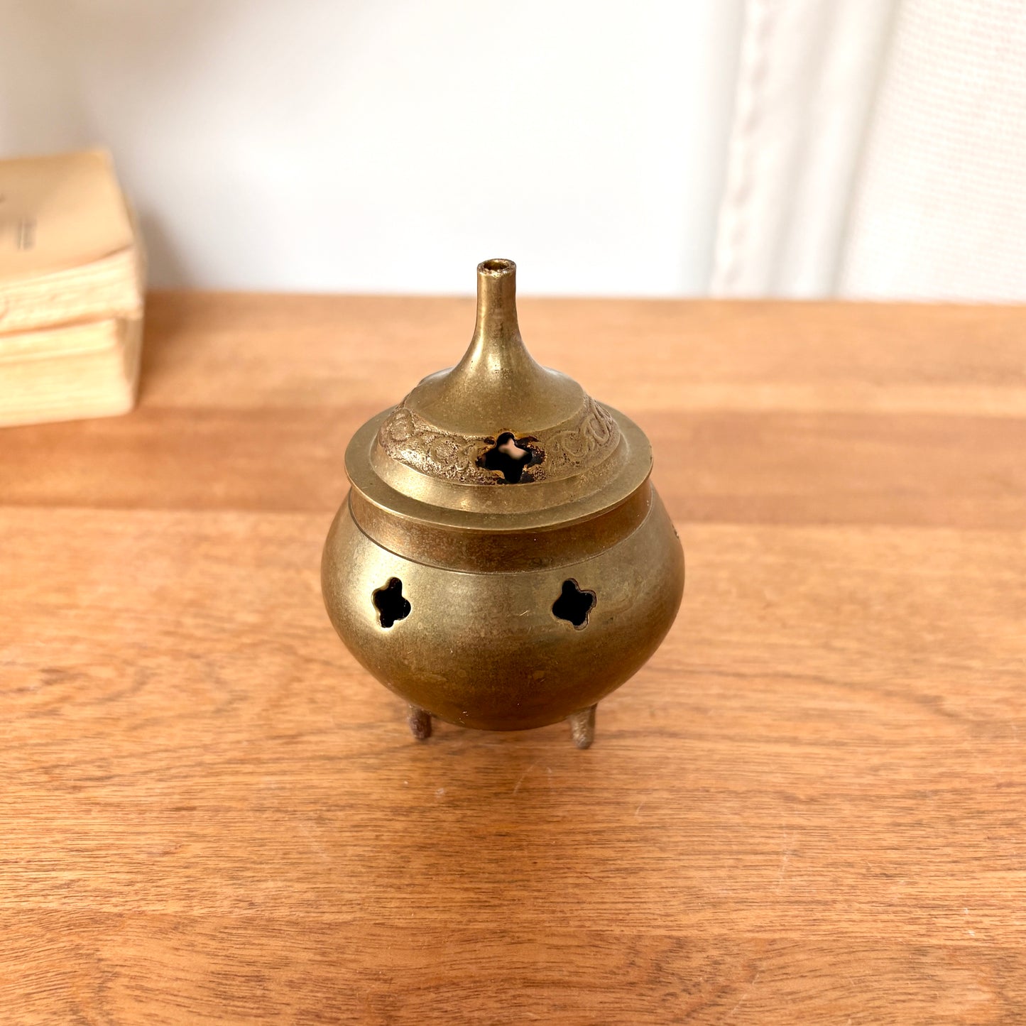 Brass censer on legs