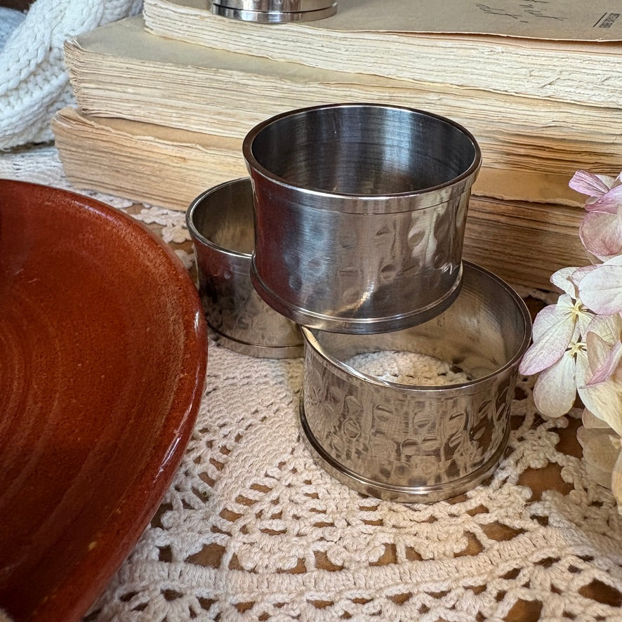 Silver napkin rings