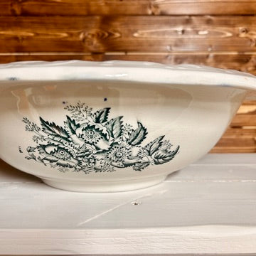 Large antique English porcelain bowl
