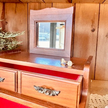 Coffre à bijoux en bois vintage