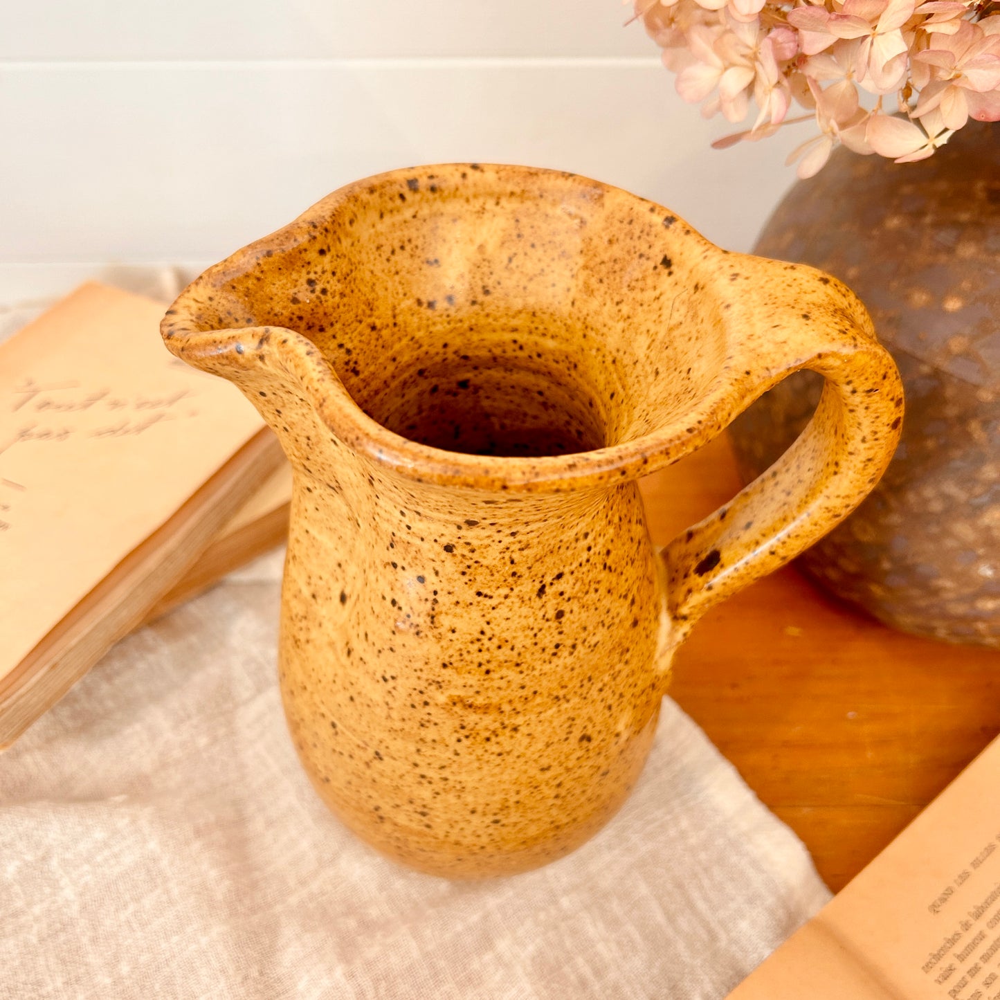 Small stoneware pitcher