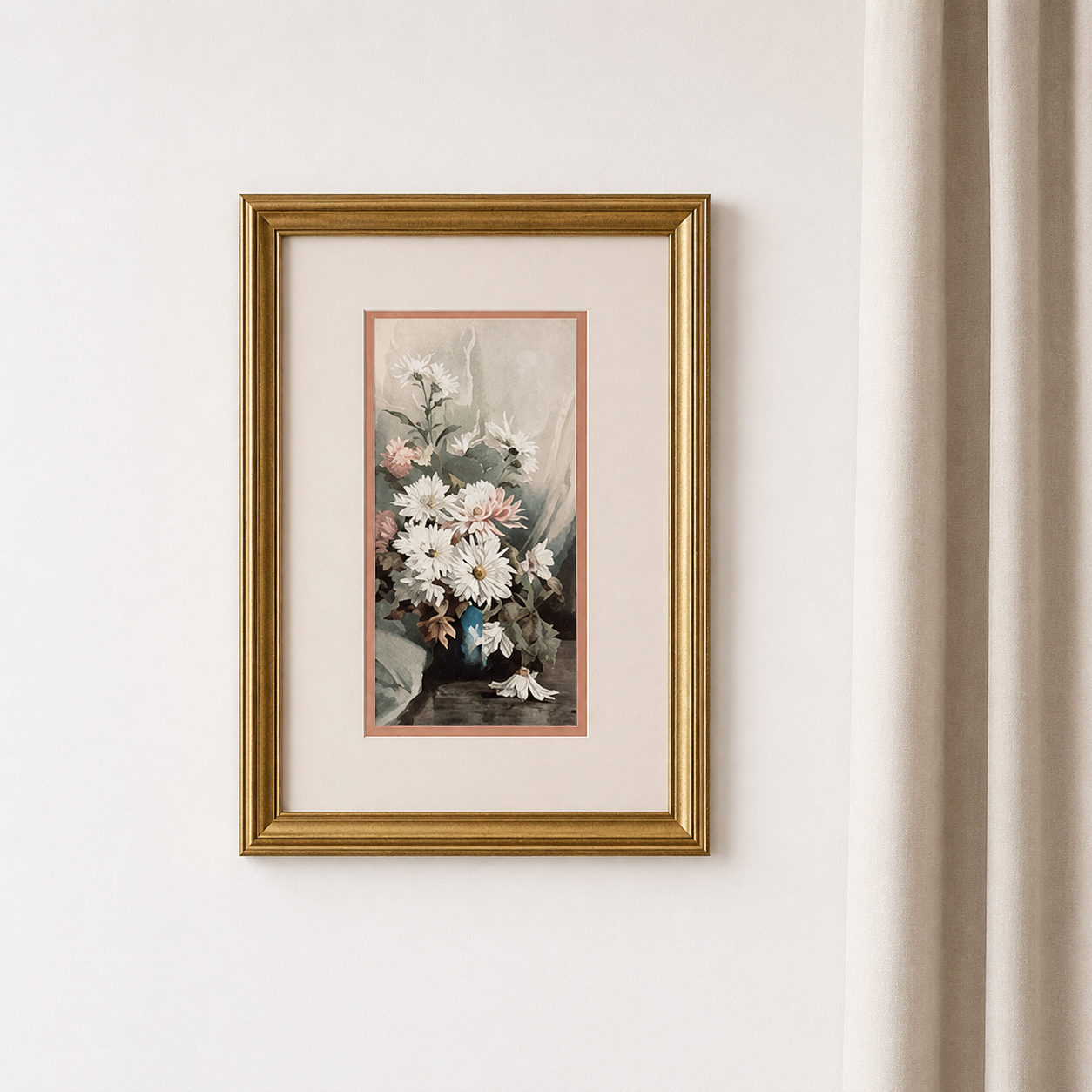 Vintage frame with fine art print - The Red Star Line