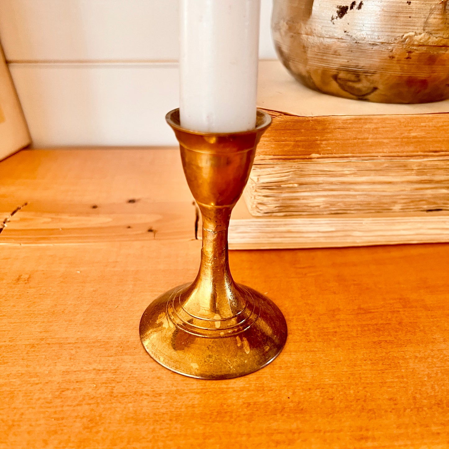 Brass candlestick