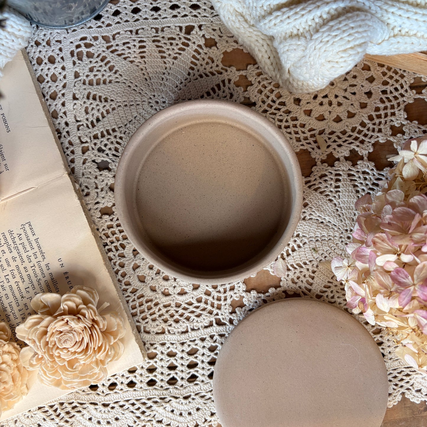 Coffret en céramique bicolore