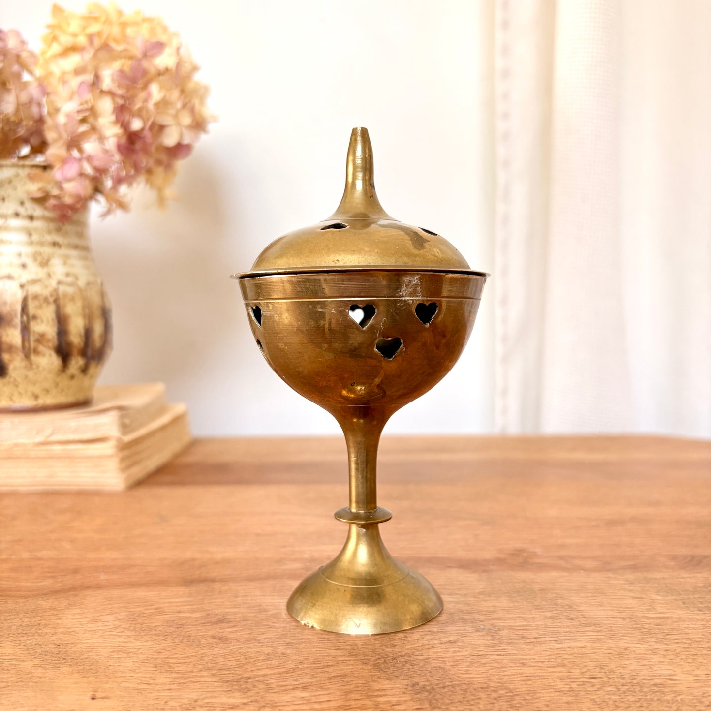 Brass censer on legs