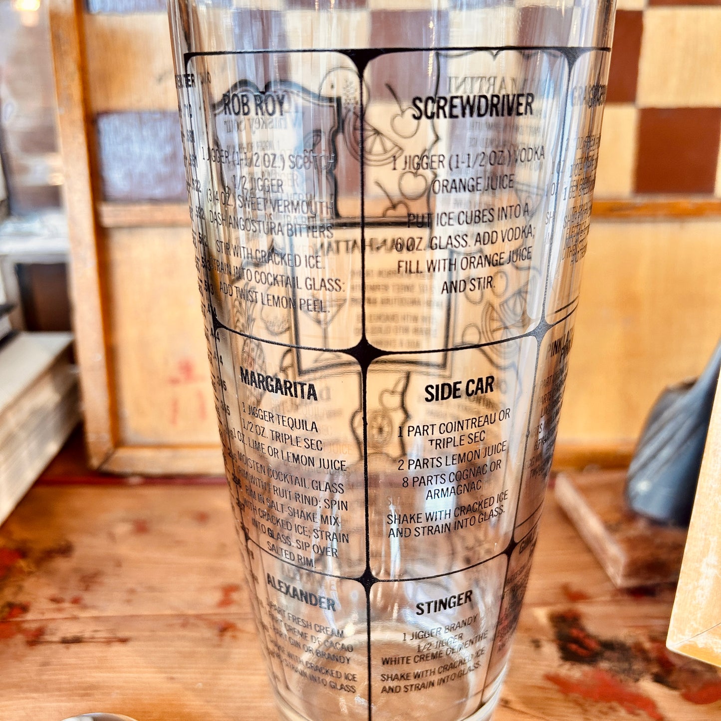 Art Deco glass shaker