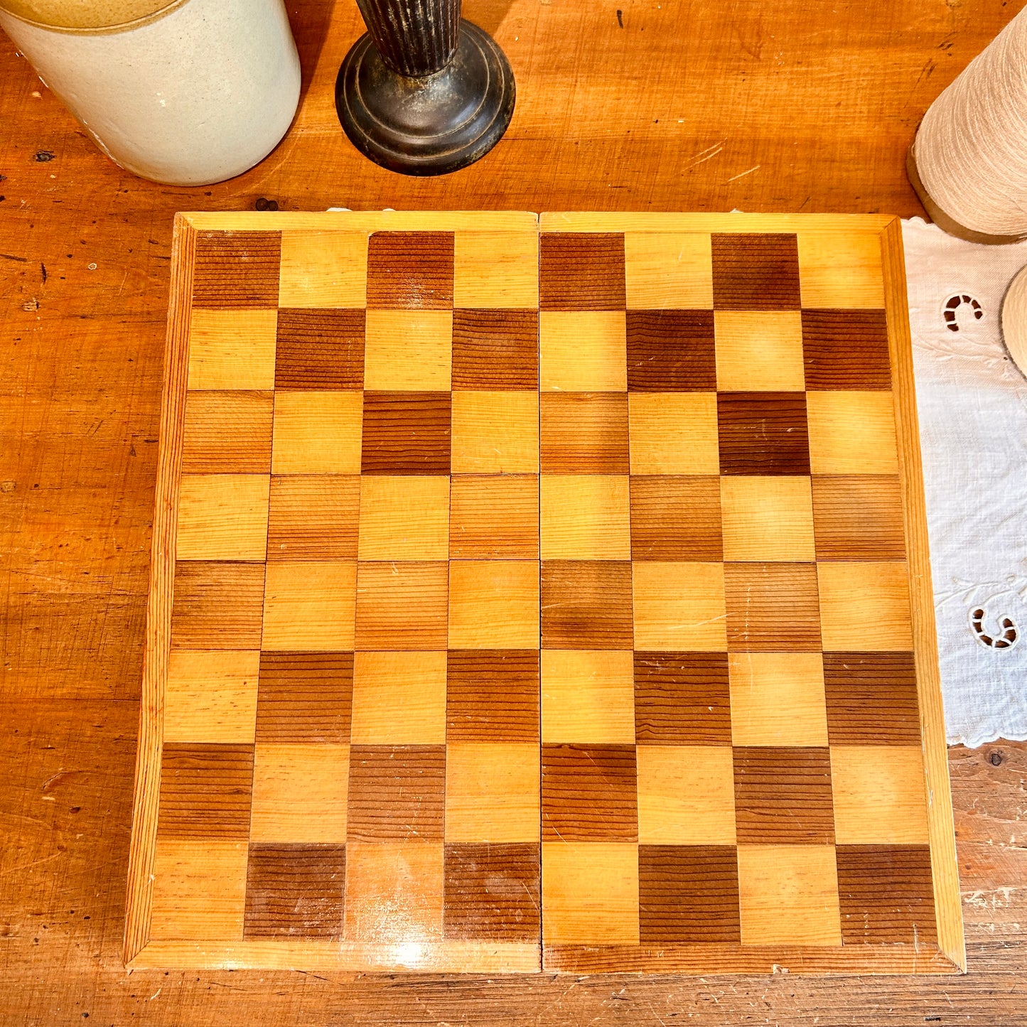 Wooden Chest - Chess