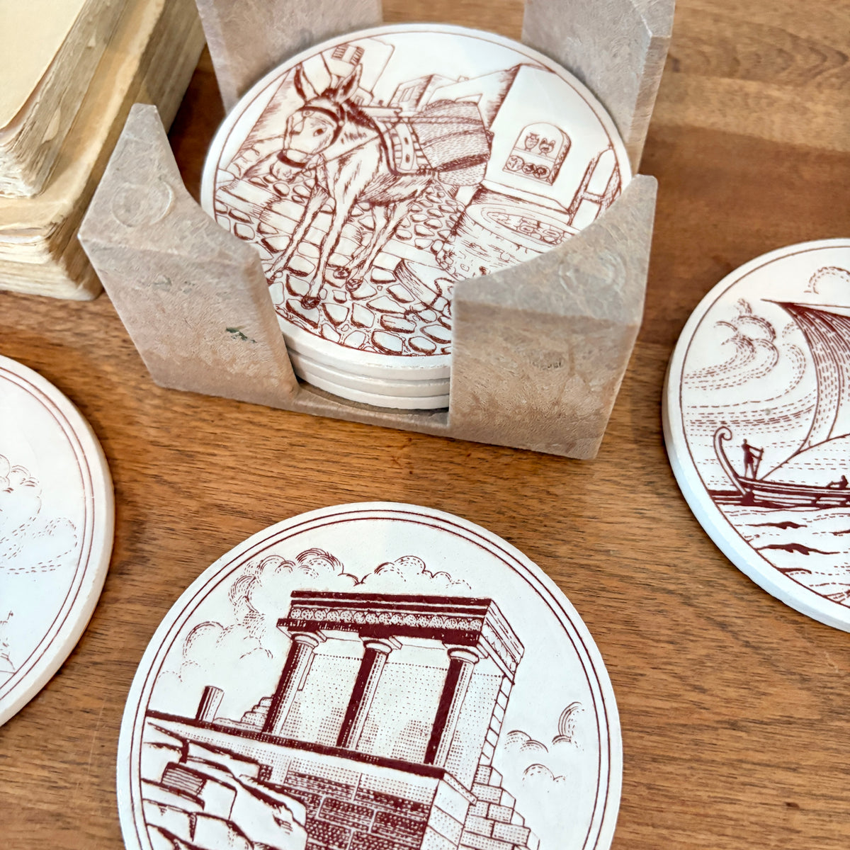 Ensemble de 6 sous-verres en céramique