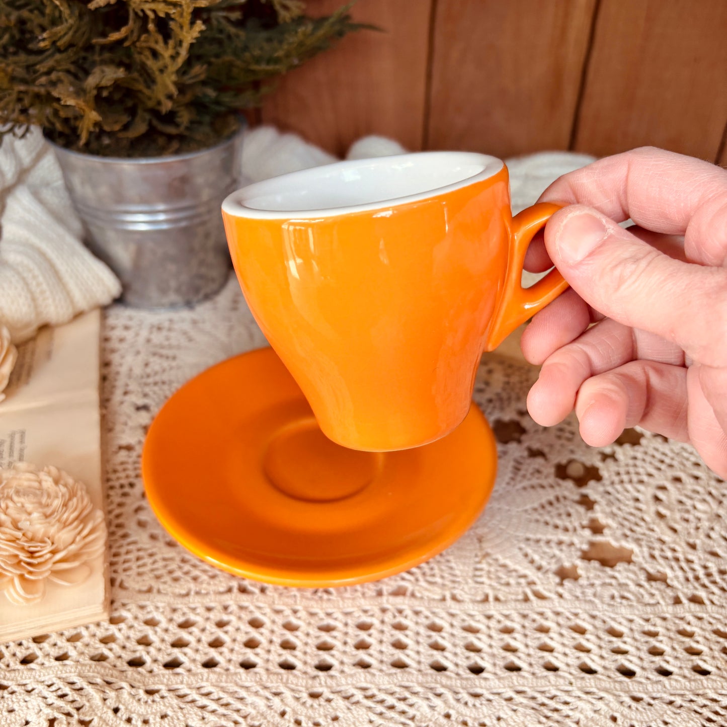 Tasse à espresso orange