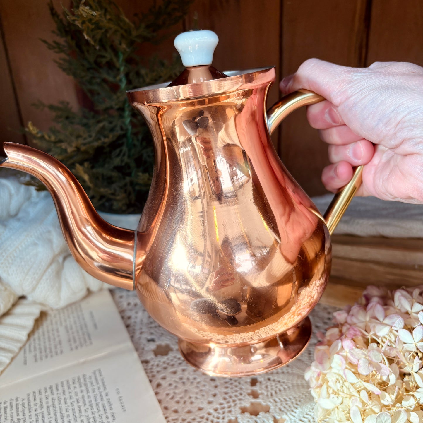 Copper teapot