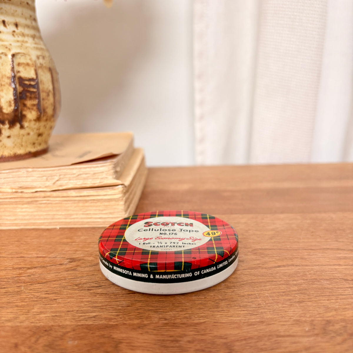 Boîte Scotch vintage en métal lithographié