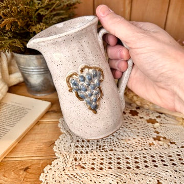 Small handcrafted pitcher