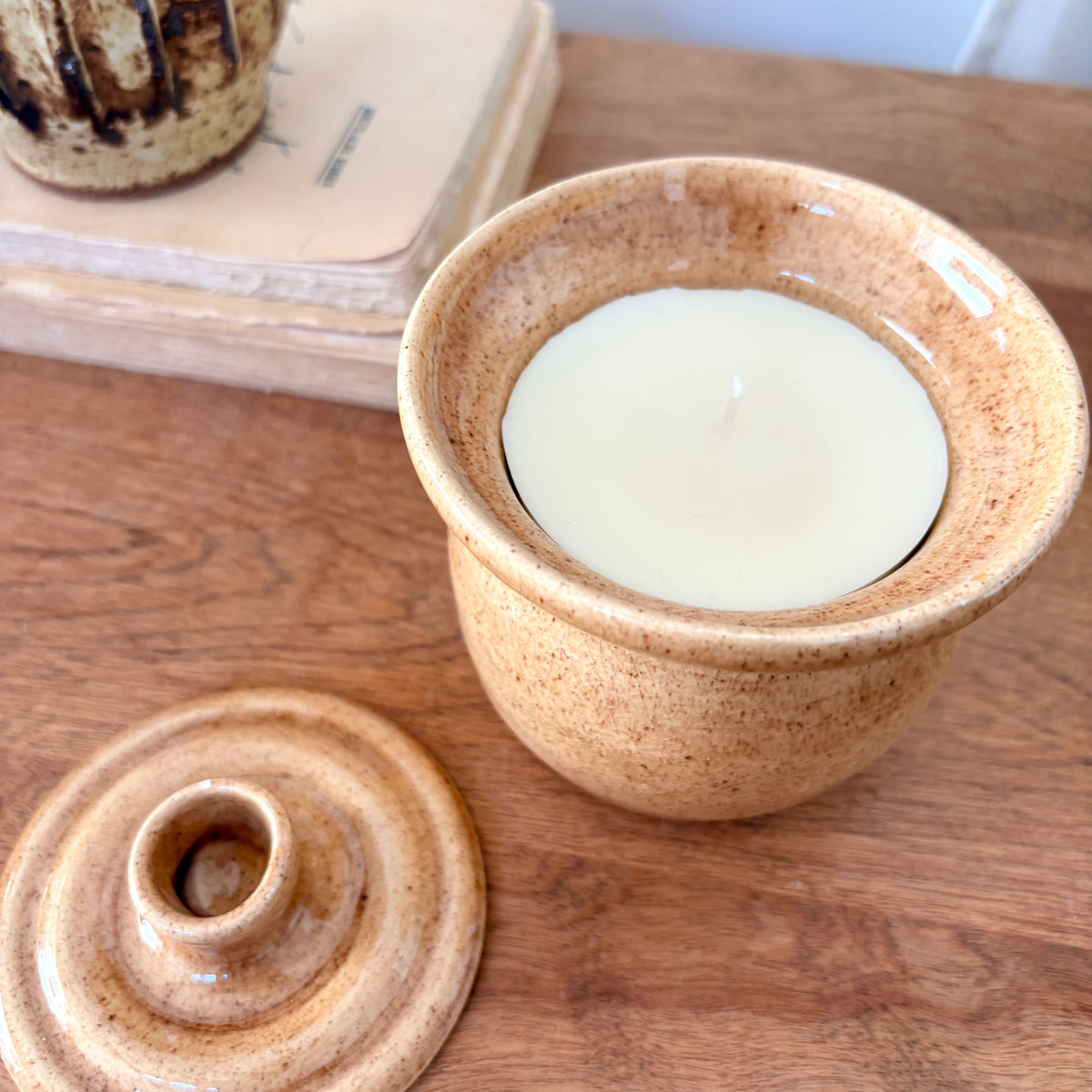 Stoneware candle - Caramel popcorn