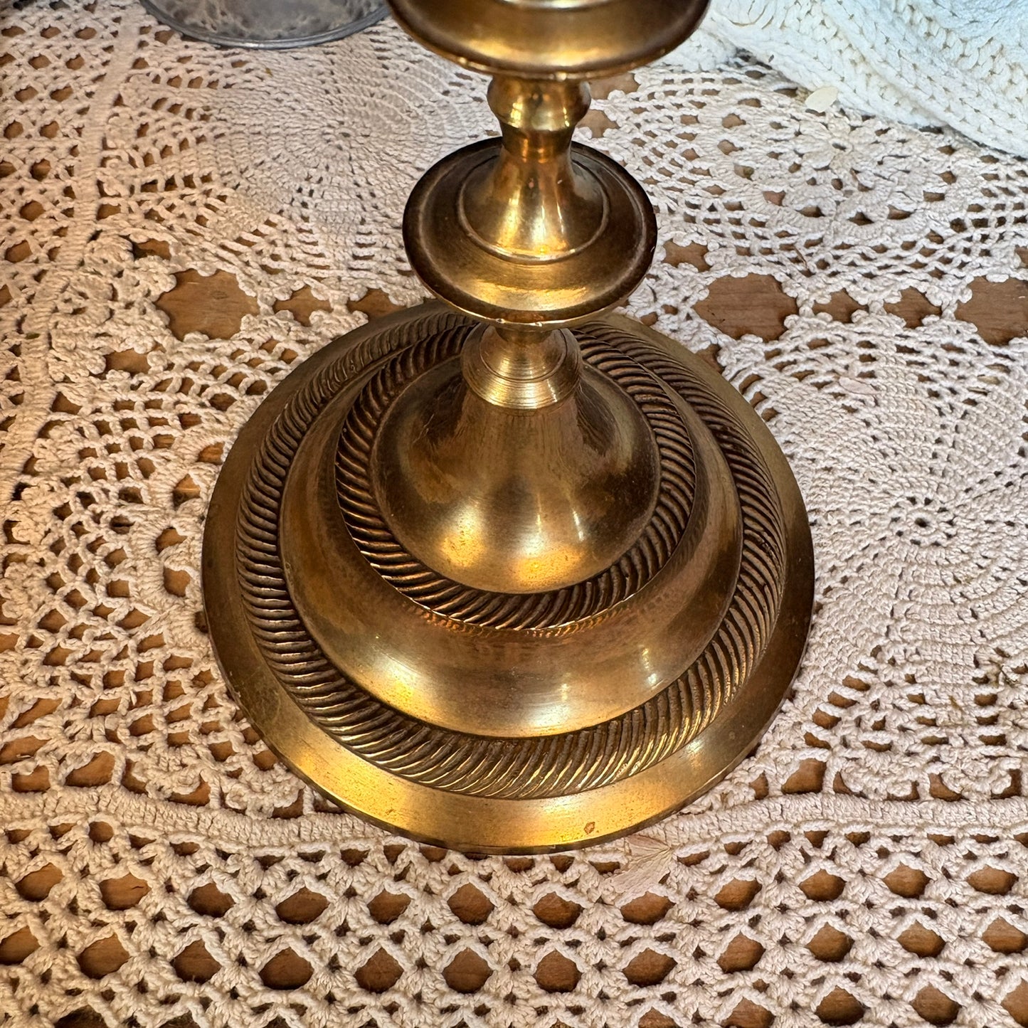 Brass candle holder