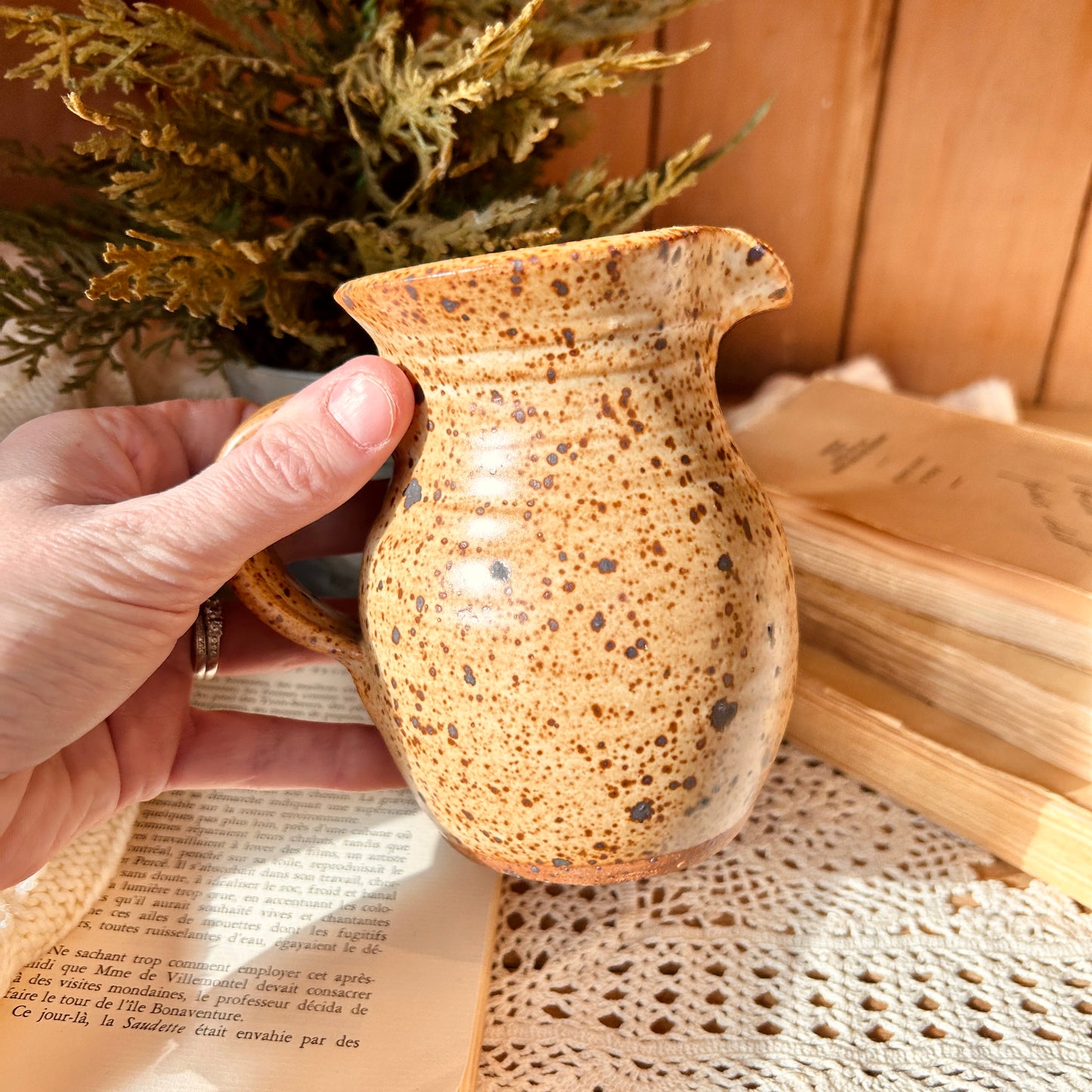 Small ceramic pitcher