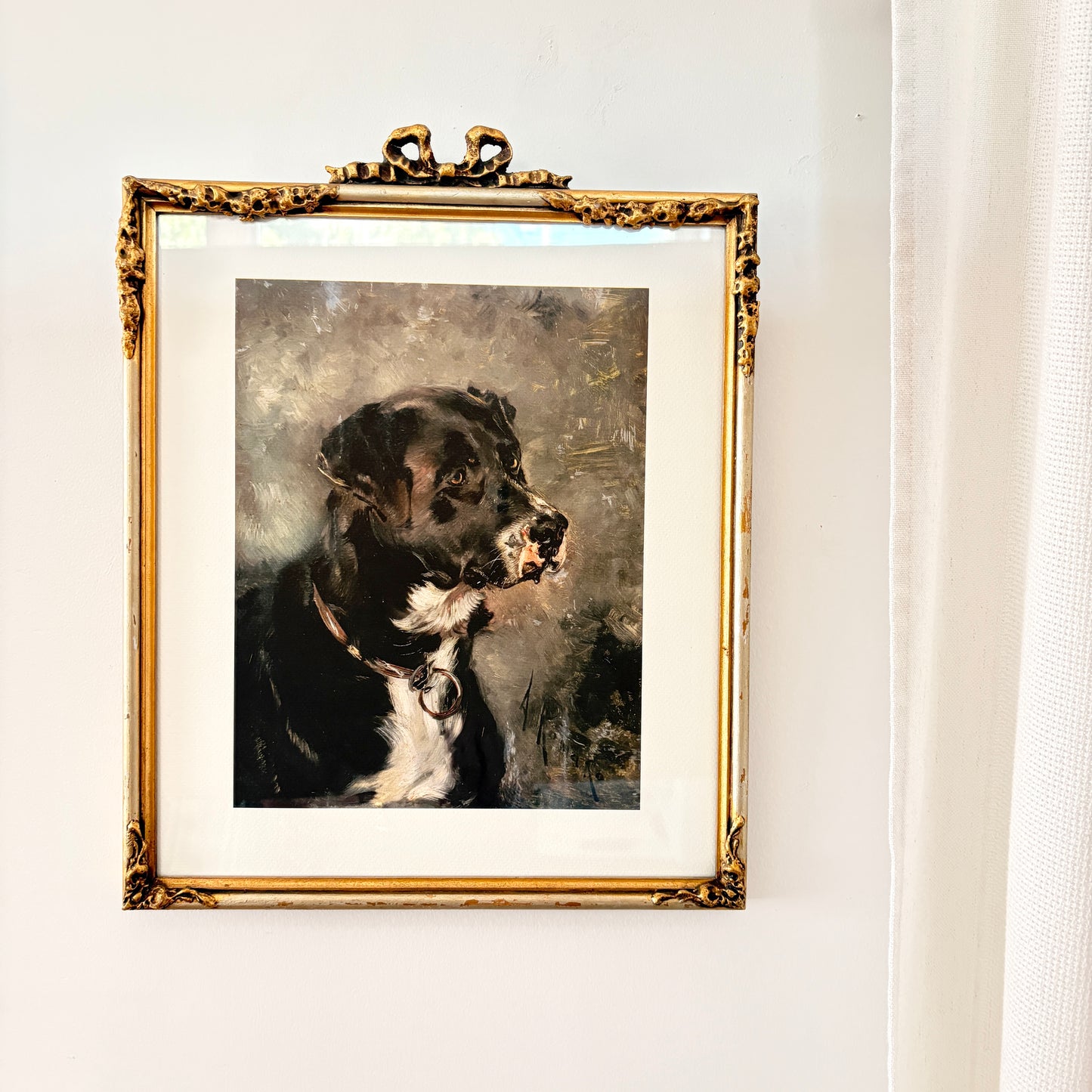 Cadre vintage avec impression sur papier beaux-arts - Le meilleur ami