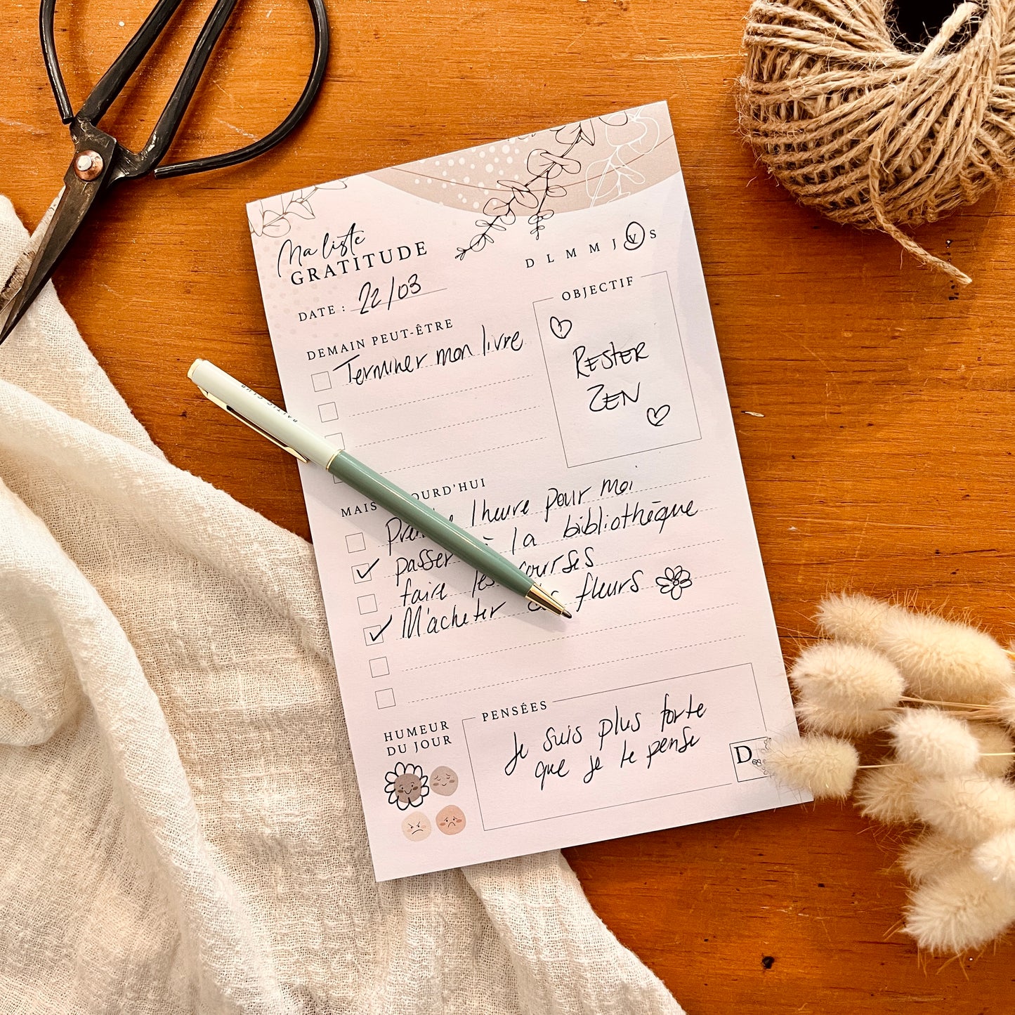 My list of gratitude