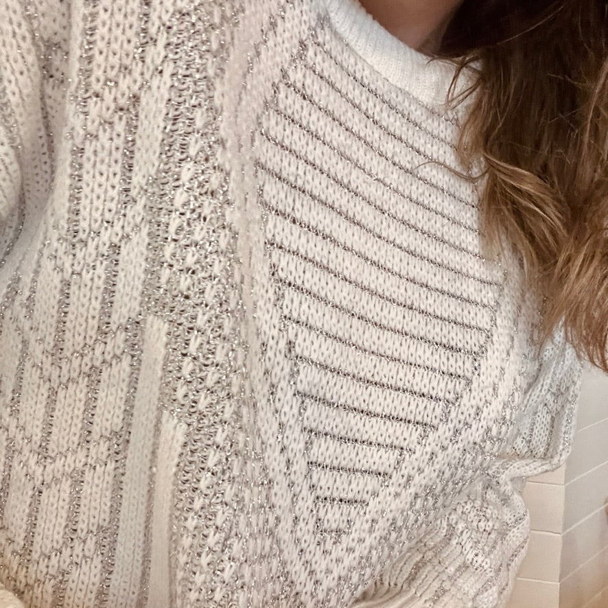 Metallic knit