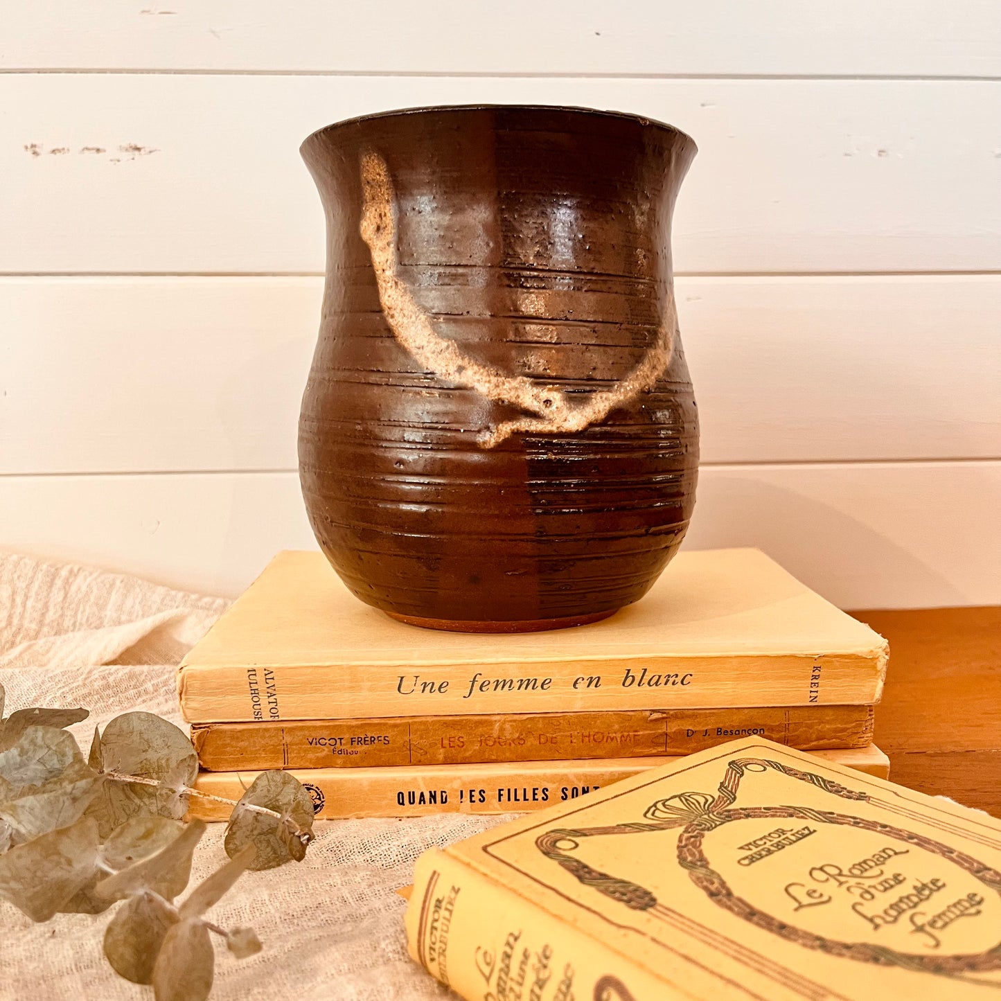 Pot en grès vintage