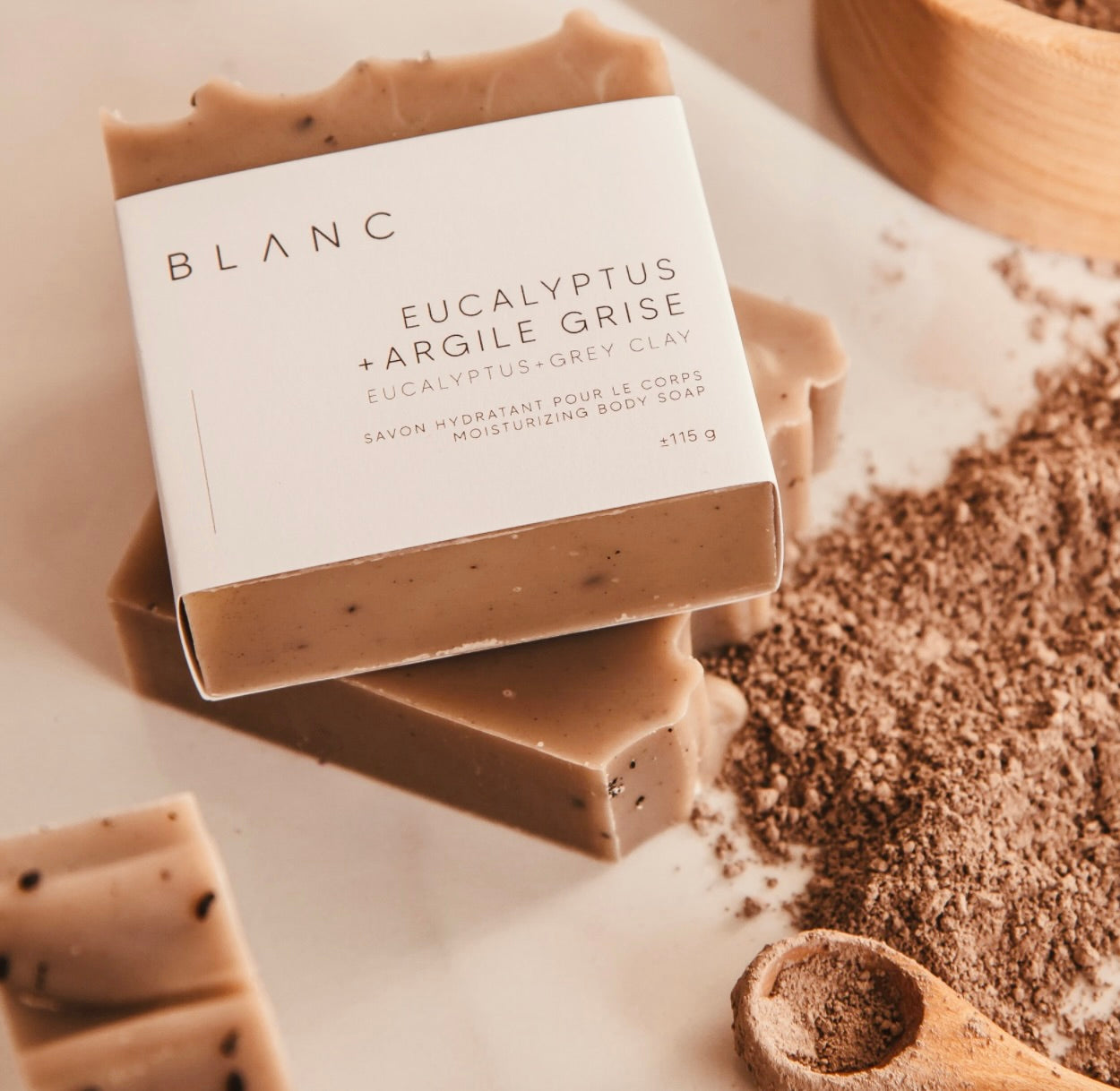 Eucalyptus soap + gray clay