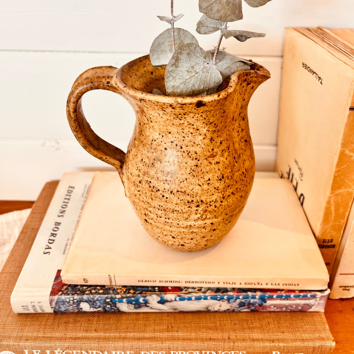 Small stoneware pitcher