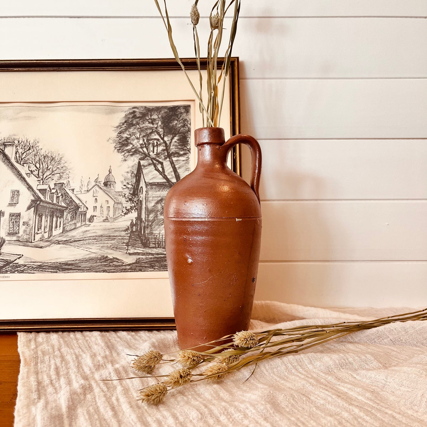 Bouteille en grès vintage