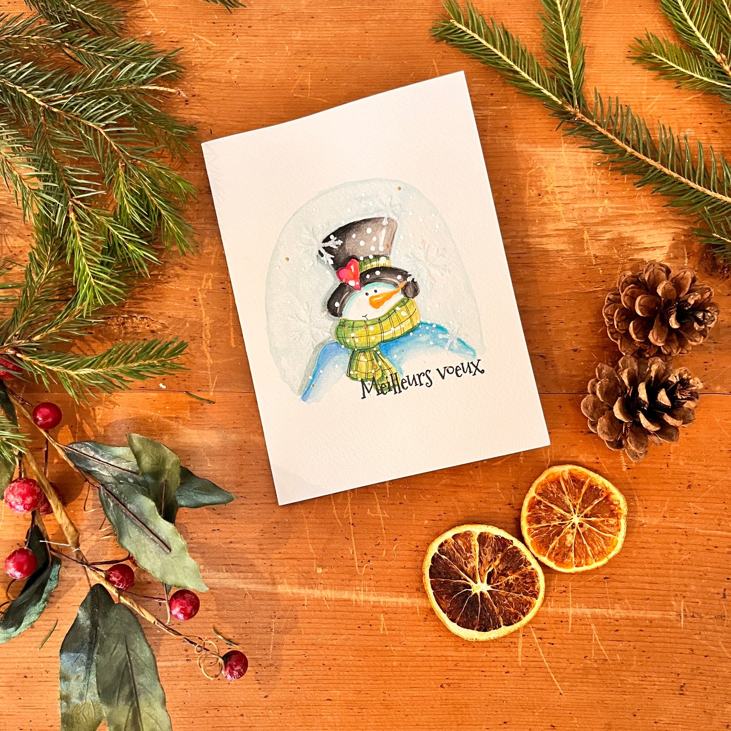 Greeting card - Snowman