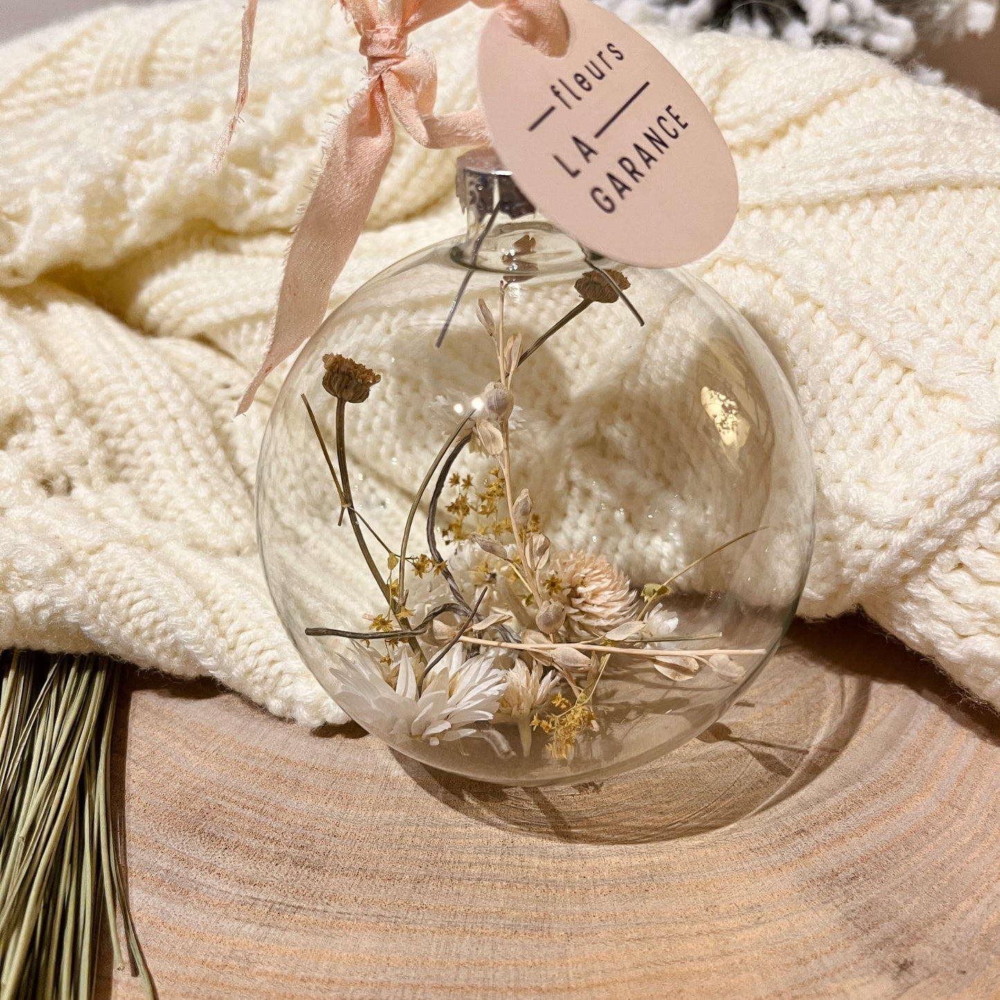 Winter ball - pale pink ribbon