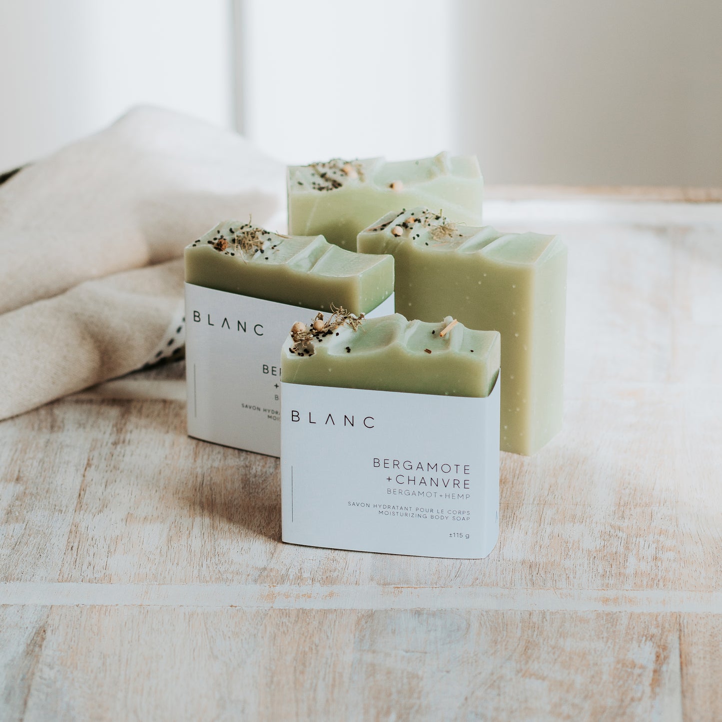 Bergamot + hemp soap