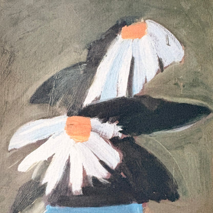 Cadre vintage avec impression sur papier beaux-arts - Les fleurs de Nicolas