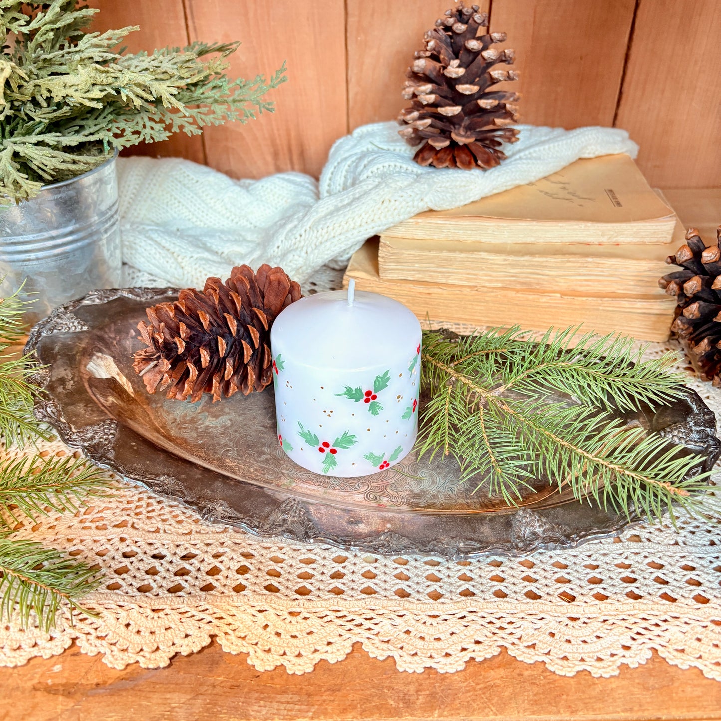 Plateau plaqué argent