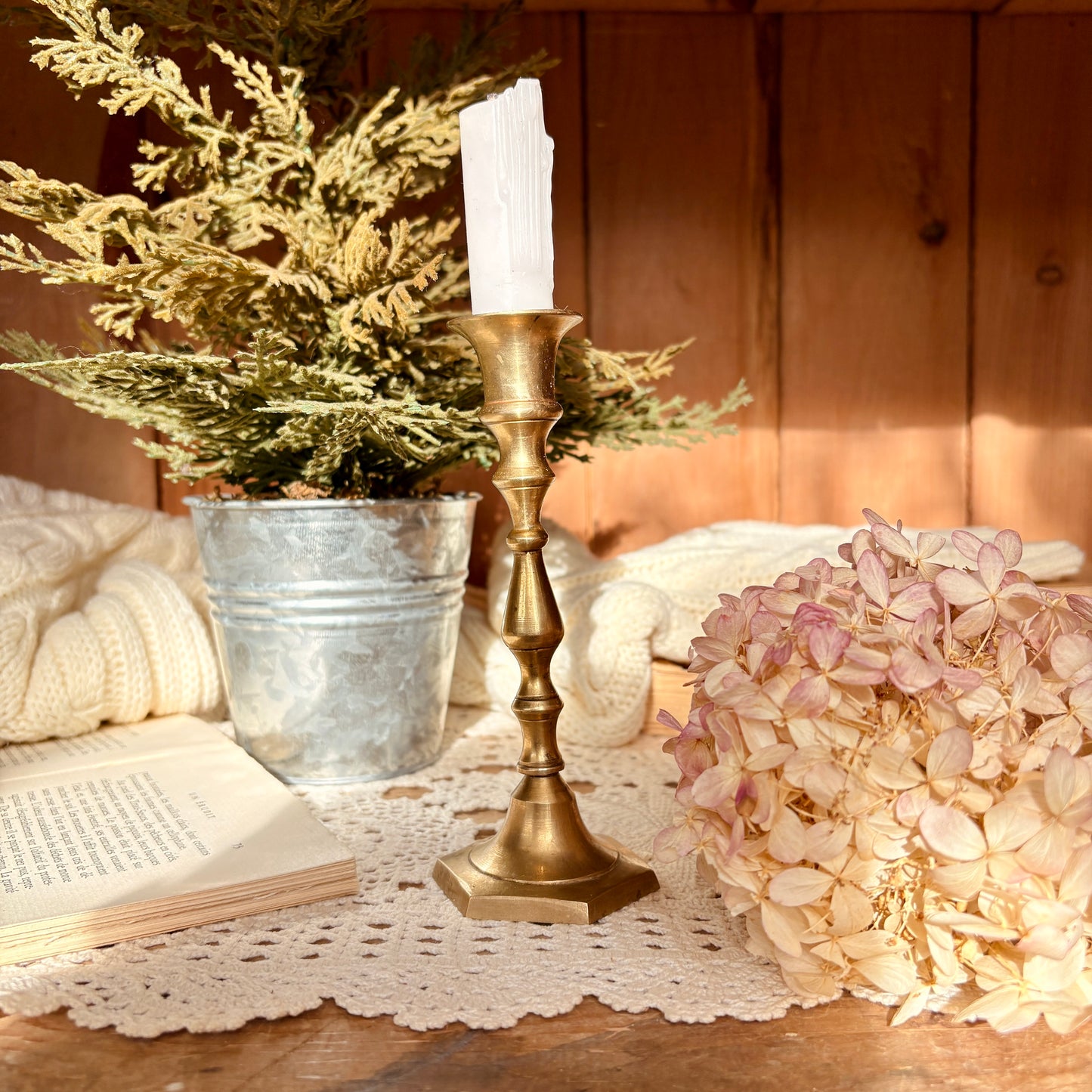 Brass candle holder