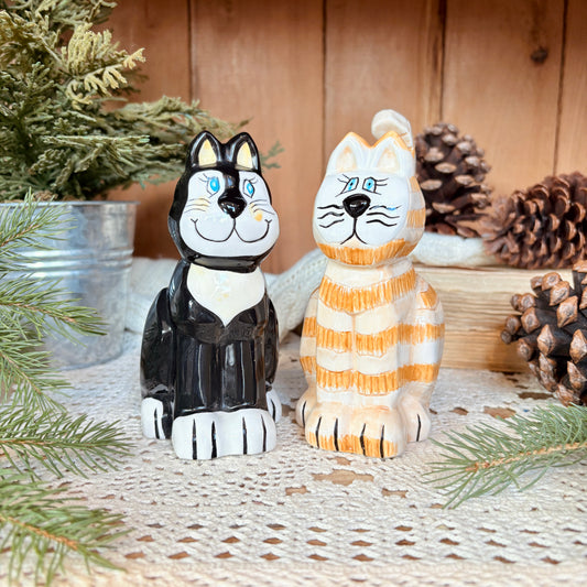 Salière/poivrière - Les matous