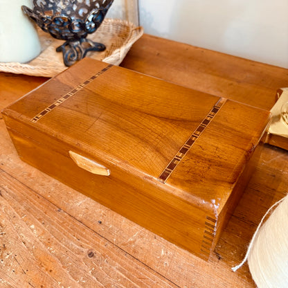 Wooden jewelry box 1976