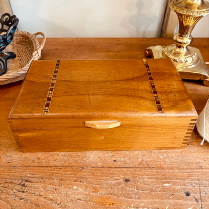 Wooden jewelry box 1976
