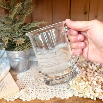 Glass beer mug