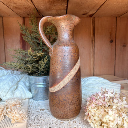 Large stoneware pitcher