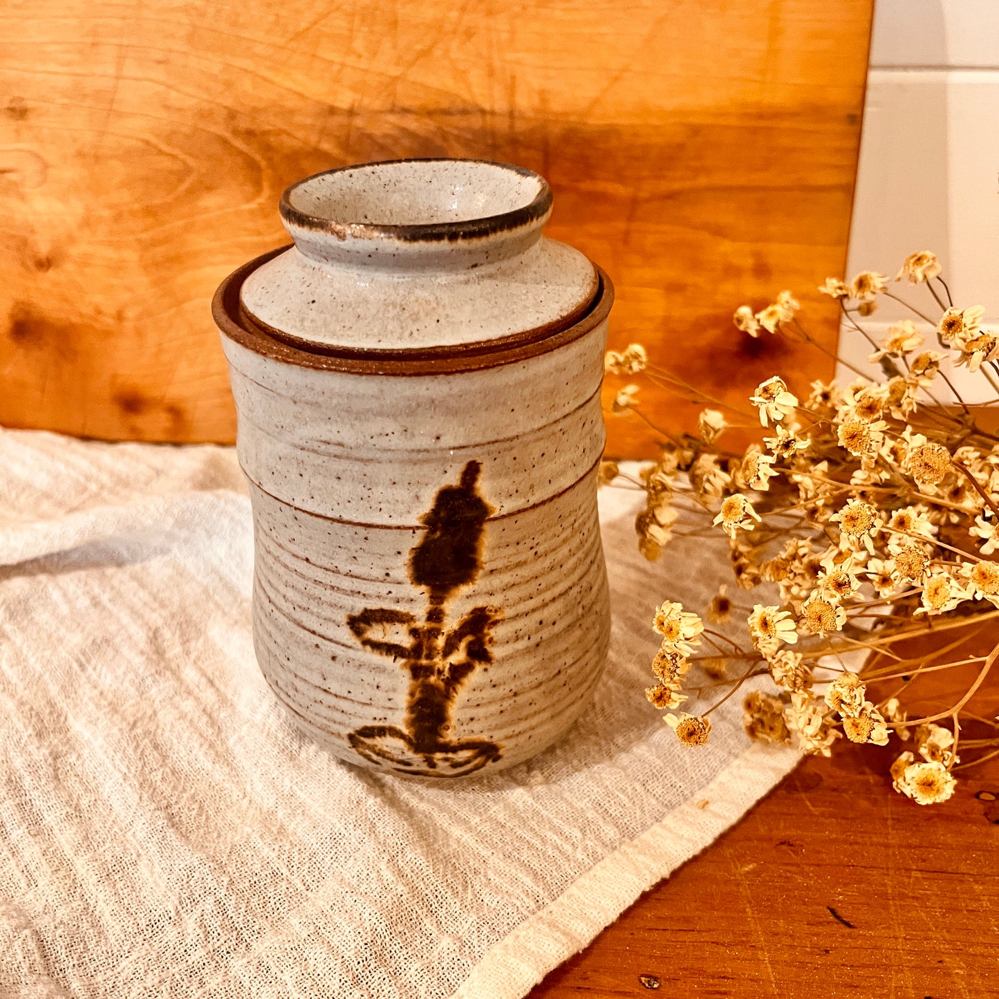 Stoneware jar