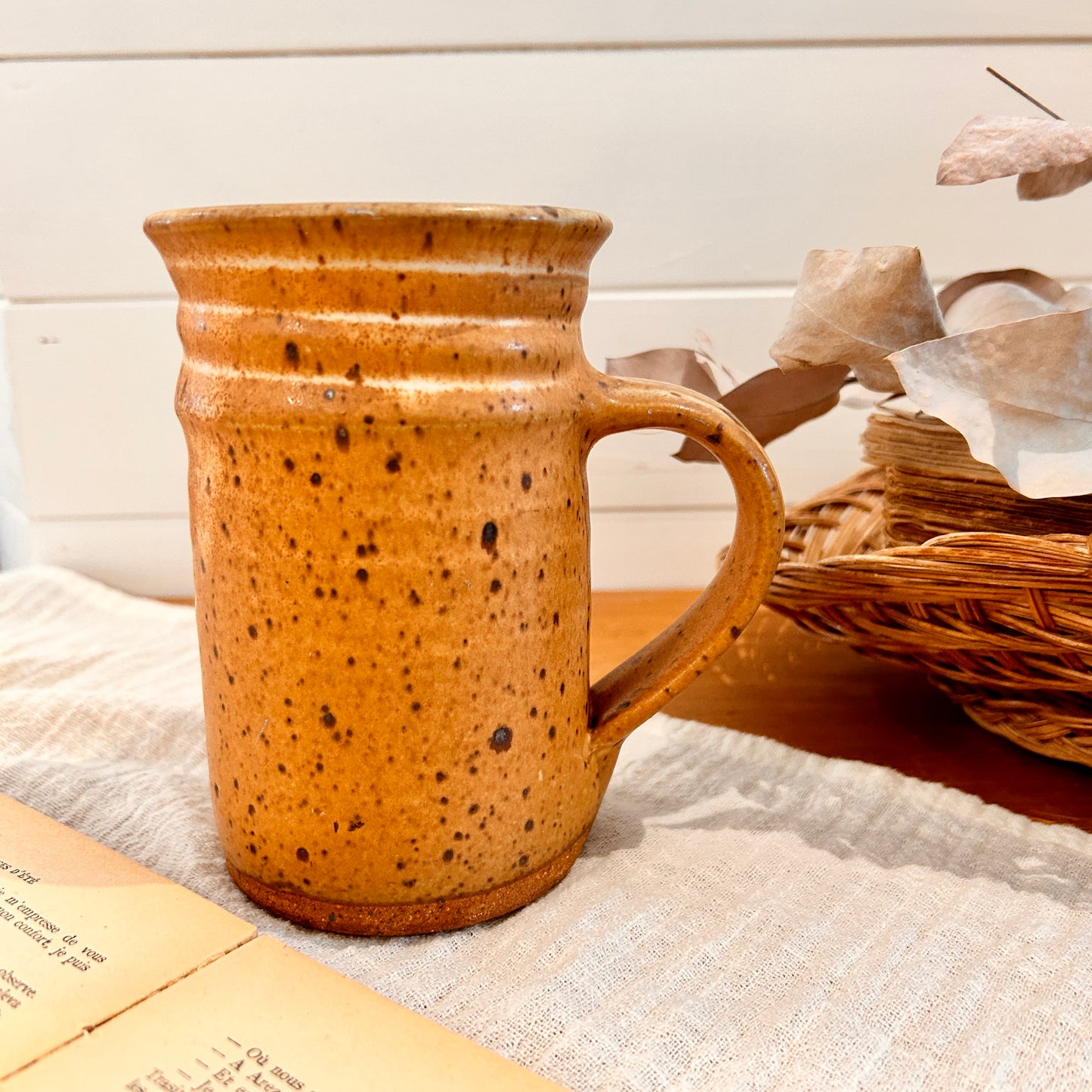 Stoneware beer mug