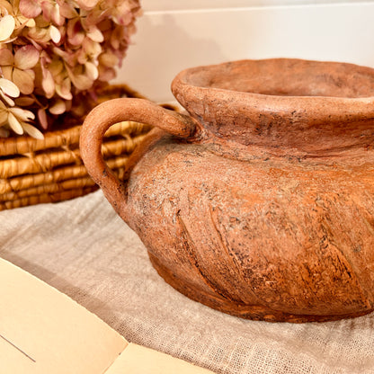 Decorative terracotta pot