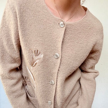 Boiled wool oatmeal jacket